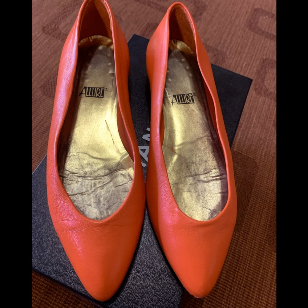 ALURE orange/gold ballet flats - 8